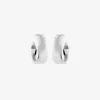 Aqua swirl small studs silver