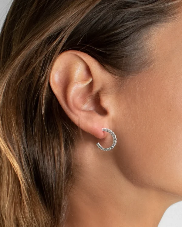 Bliss hoops silver