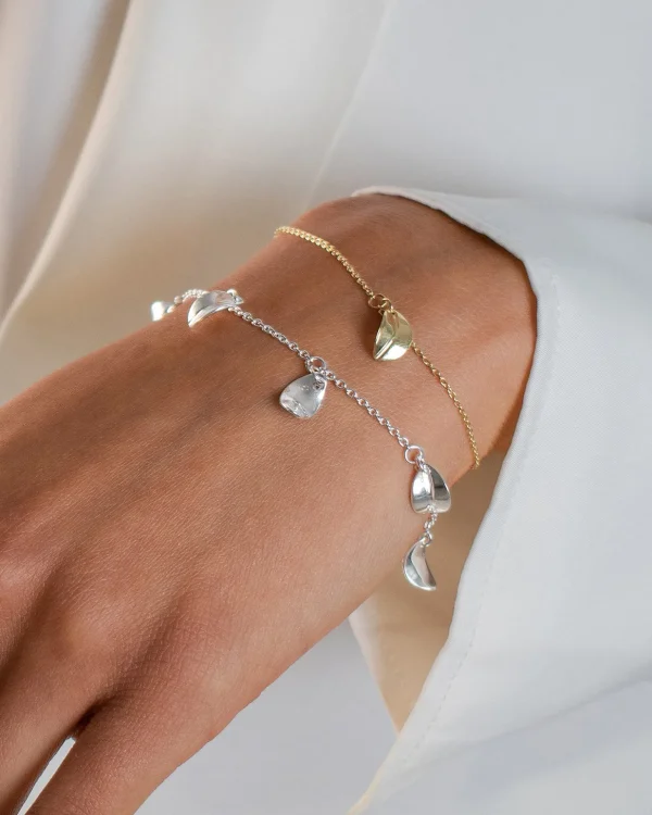 Botanica drop full bracelet silver
