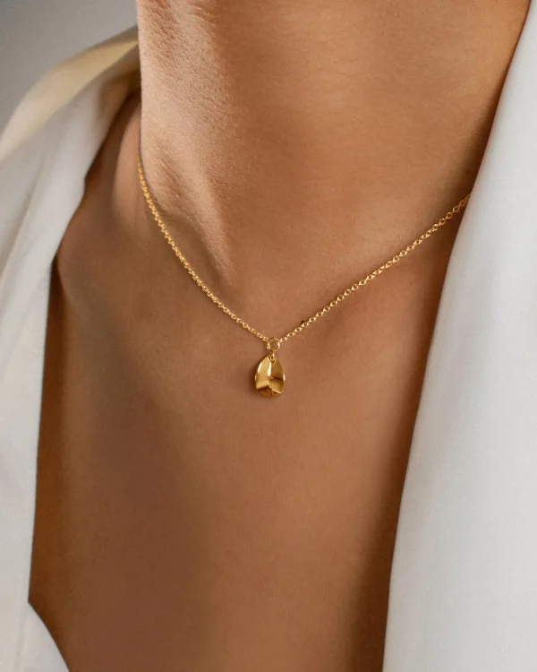 Botanica drop necklace gold