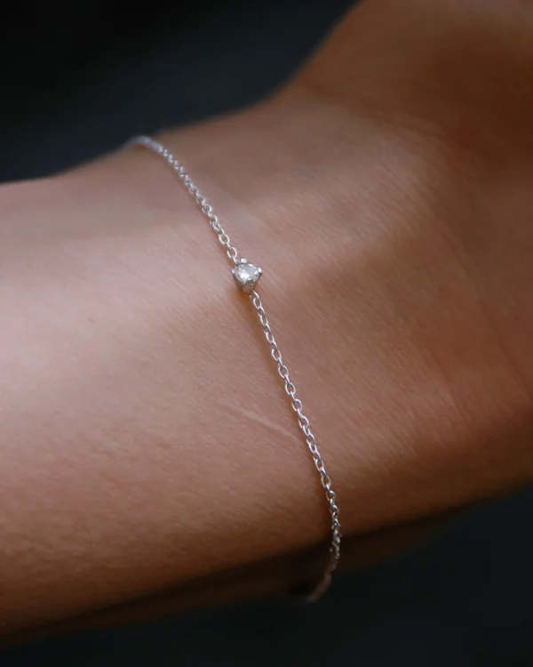 Diamond Sky drop bracelet silver