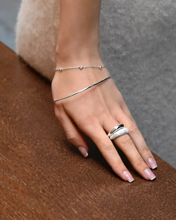 Drops full bracelet silver