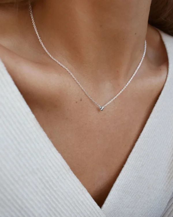 Drops necklace silver