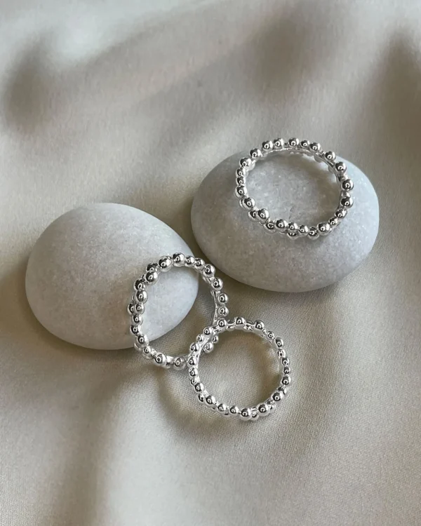 Drops ring silver