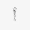Extra chain bracelet silver