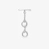 Extra chain single necklace silver