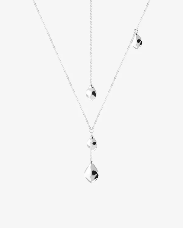 Gaias Grace small single necklace long silver