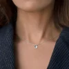 Lakeside drop necklace silver