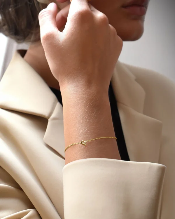 Le Knot drop bracelet gold