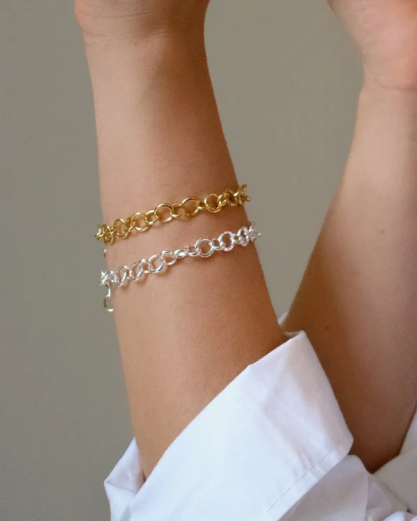 Les Amis drop chain bracelet silver