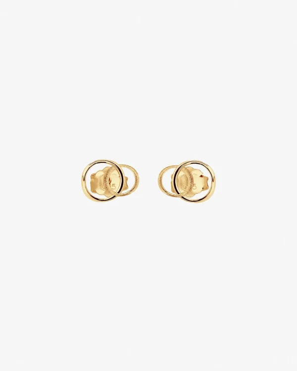 Les Amis drop studs gold