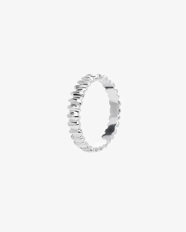 Les Roches drop ring silver