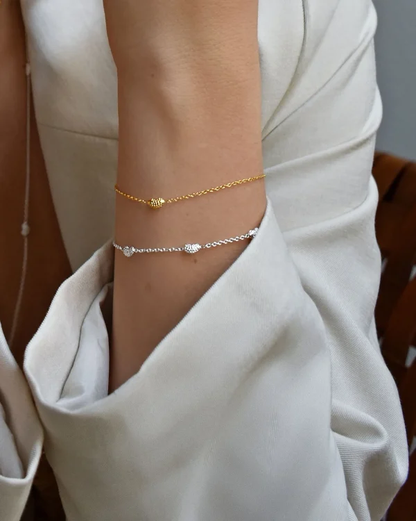 Love bubble bracelet gold