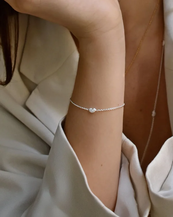 Love bubble bracelet silver