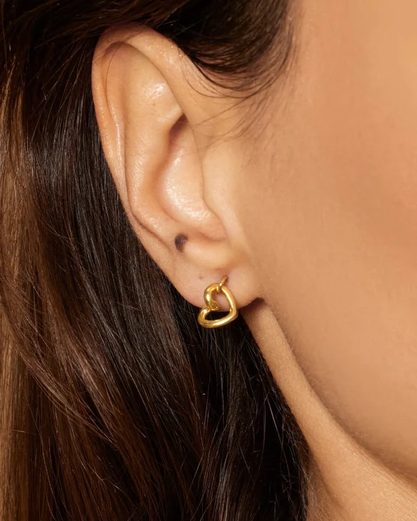 Love Vibe drop studs gold