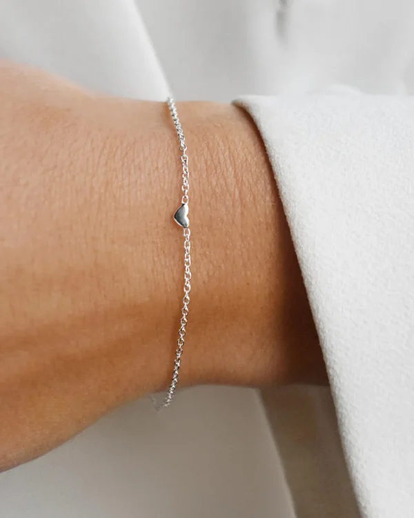 Loving Heart drop bracelet silver