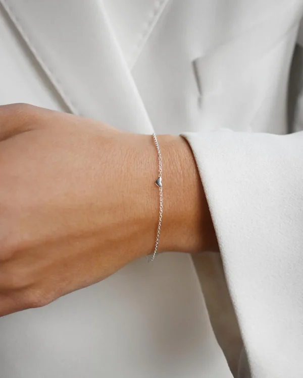 Loving Heart drop bracelet silver