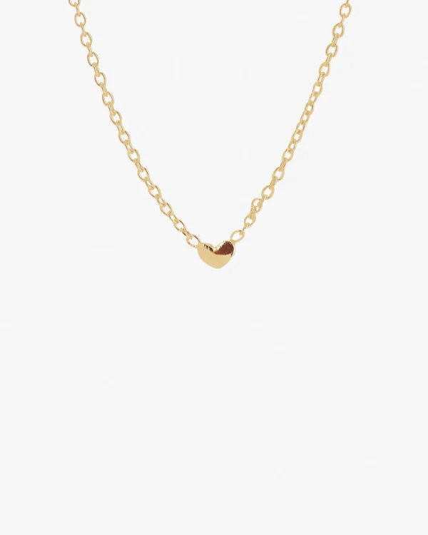 Loving Heart drop necklace gold