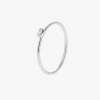 Loving Heart drop ring silver