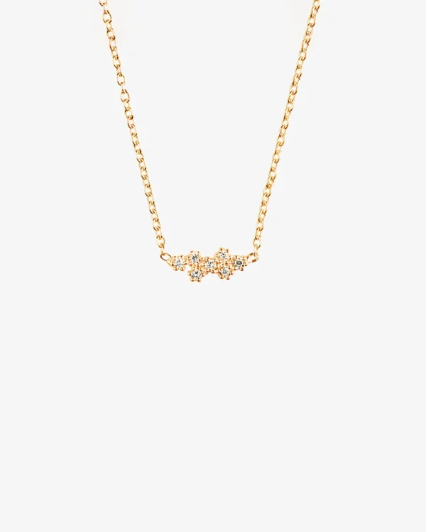 Milky Way drop necklace gold