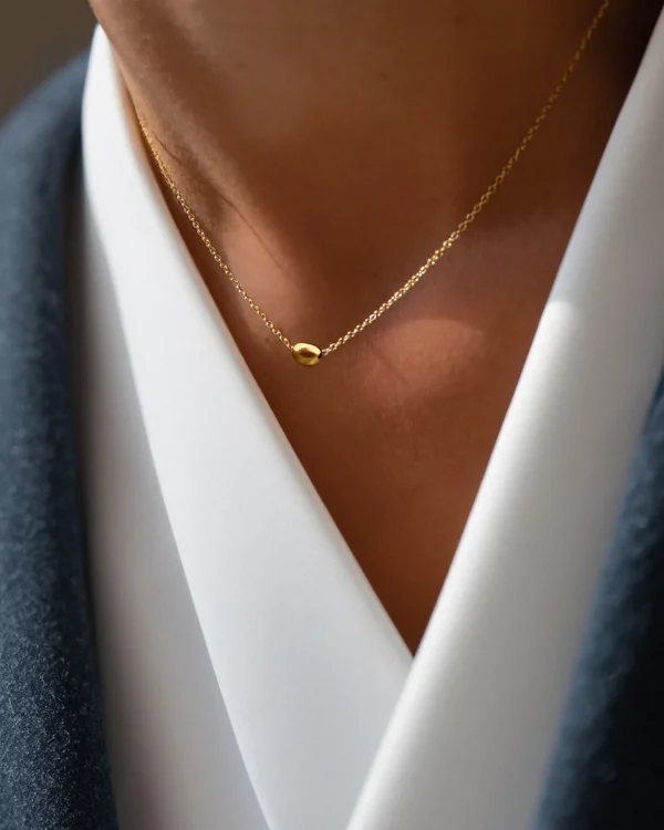 Morning Dew petite necklace gold