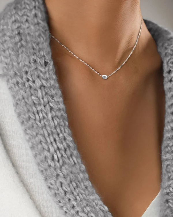 Morning Dew petite necklace silver