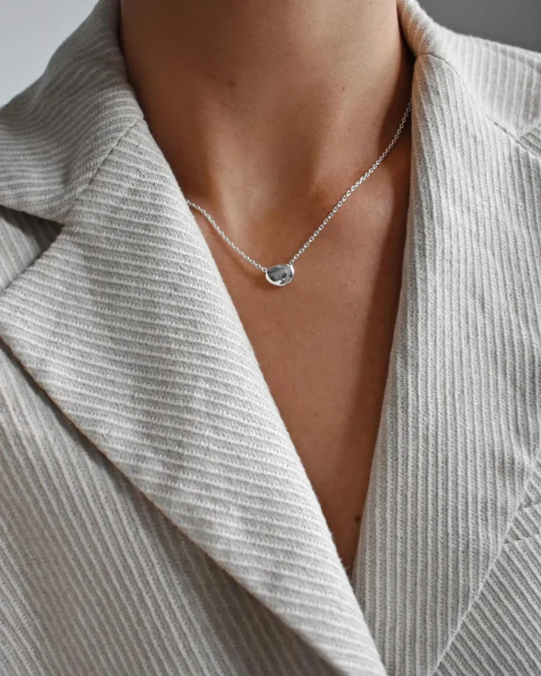 Morning Dew small necklace silver