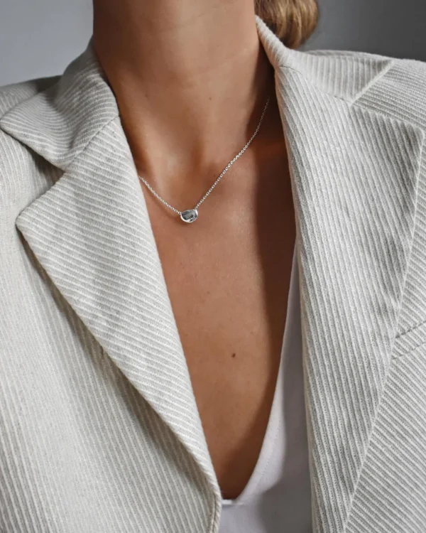 Morning Dew small necklace silver