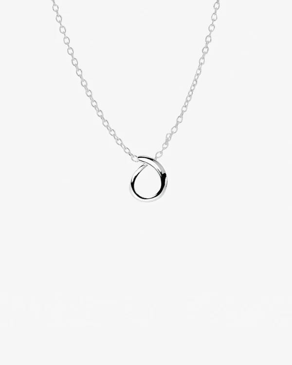 Ocean drop necklace silver
