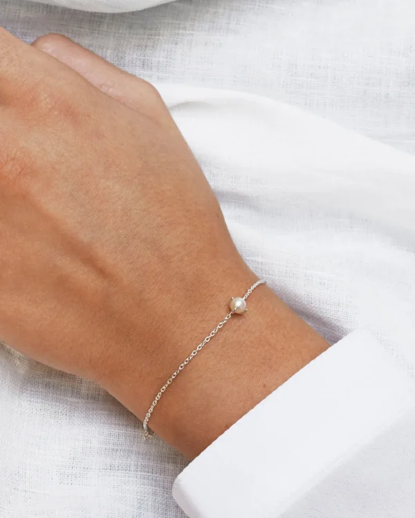 Petite Pearl bracelet silver