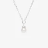 Petite Pearl single necklace silver