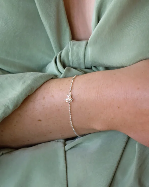 Petite Star pearl bracelet silver