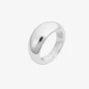 Stardust grande ring polished silver