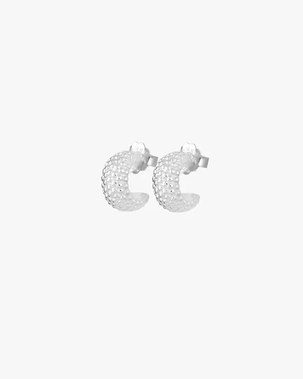 Stardust medium hoops silver