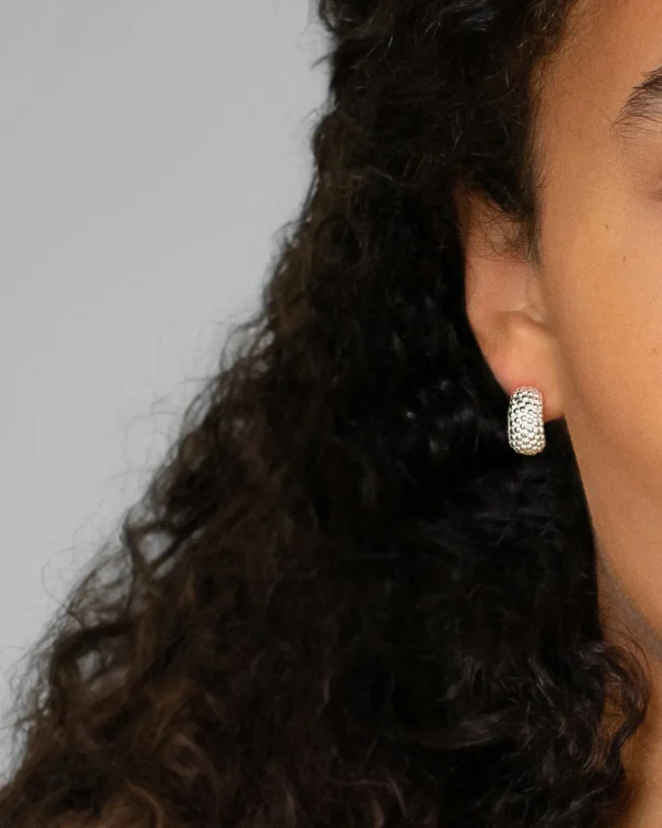 Stardust medium hoops silver