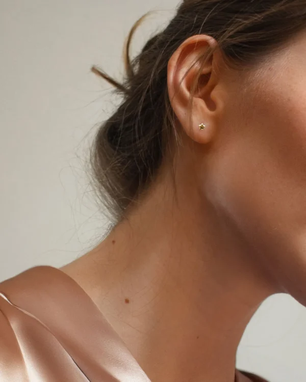 Stella Nova drop studs gold