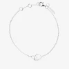 Together drop bracelet silver