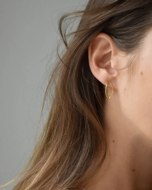 Together mini earrings gold