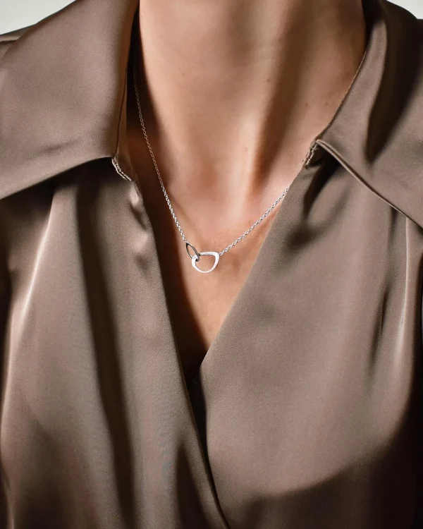 Together single necklace silver
