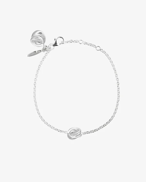 Unity drop bracelet silver