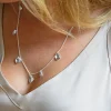 Violet full necklace silver