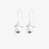Violet small earrings silver