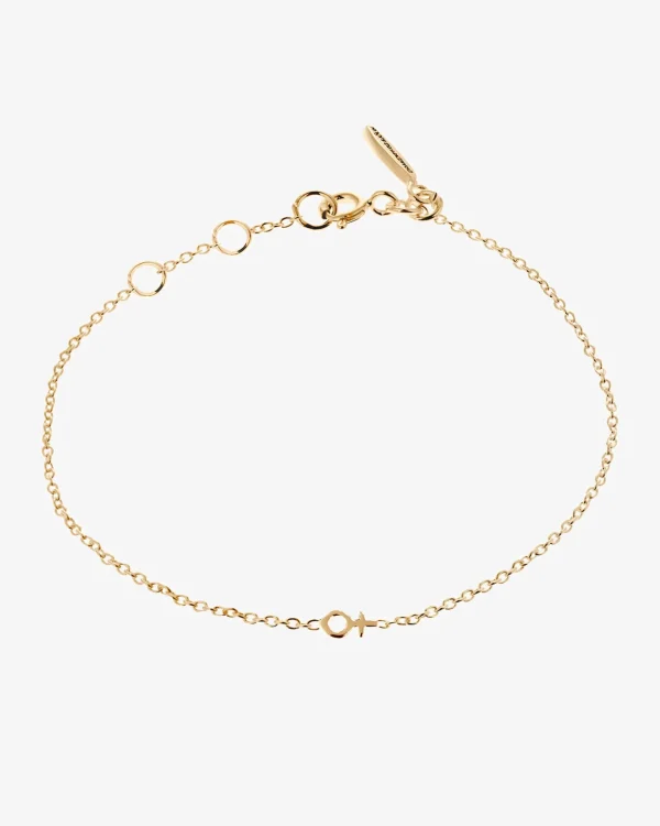 Women Unite drop bracelet gold