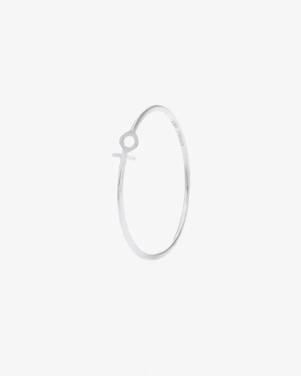 Women Unite drop ring silver
