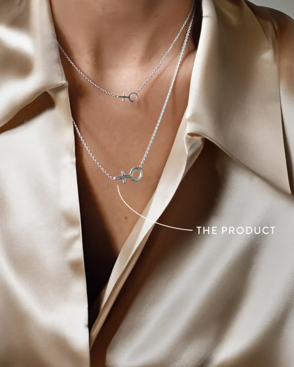 Women Unite single necklace silver