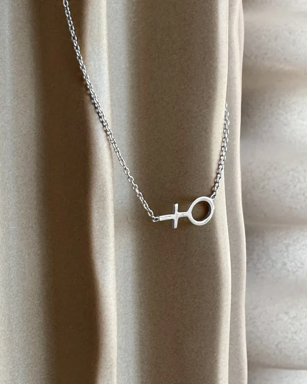 Women Unite small necklace silver